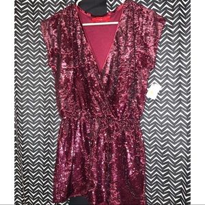 AKIRA Sequined Romper